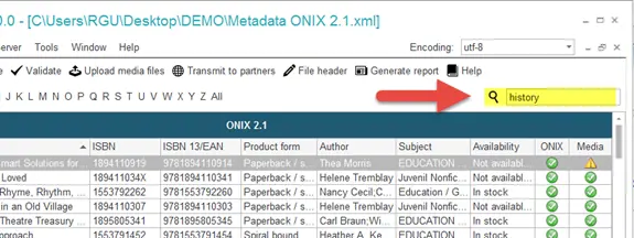Fonctionnalité de recherche Plein Texte de ONIXEDIT